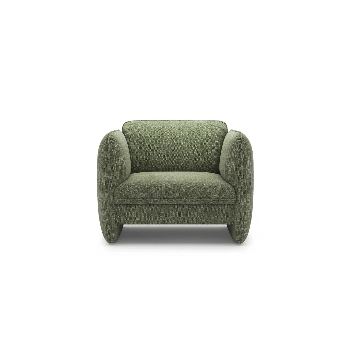 Georgia Sessel aus Chenille (SILENCIO 34) in Grün, 105x90 cm – Bild 1