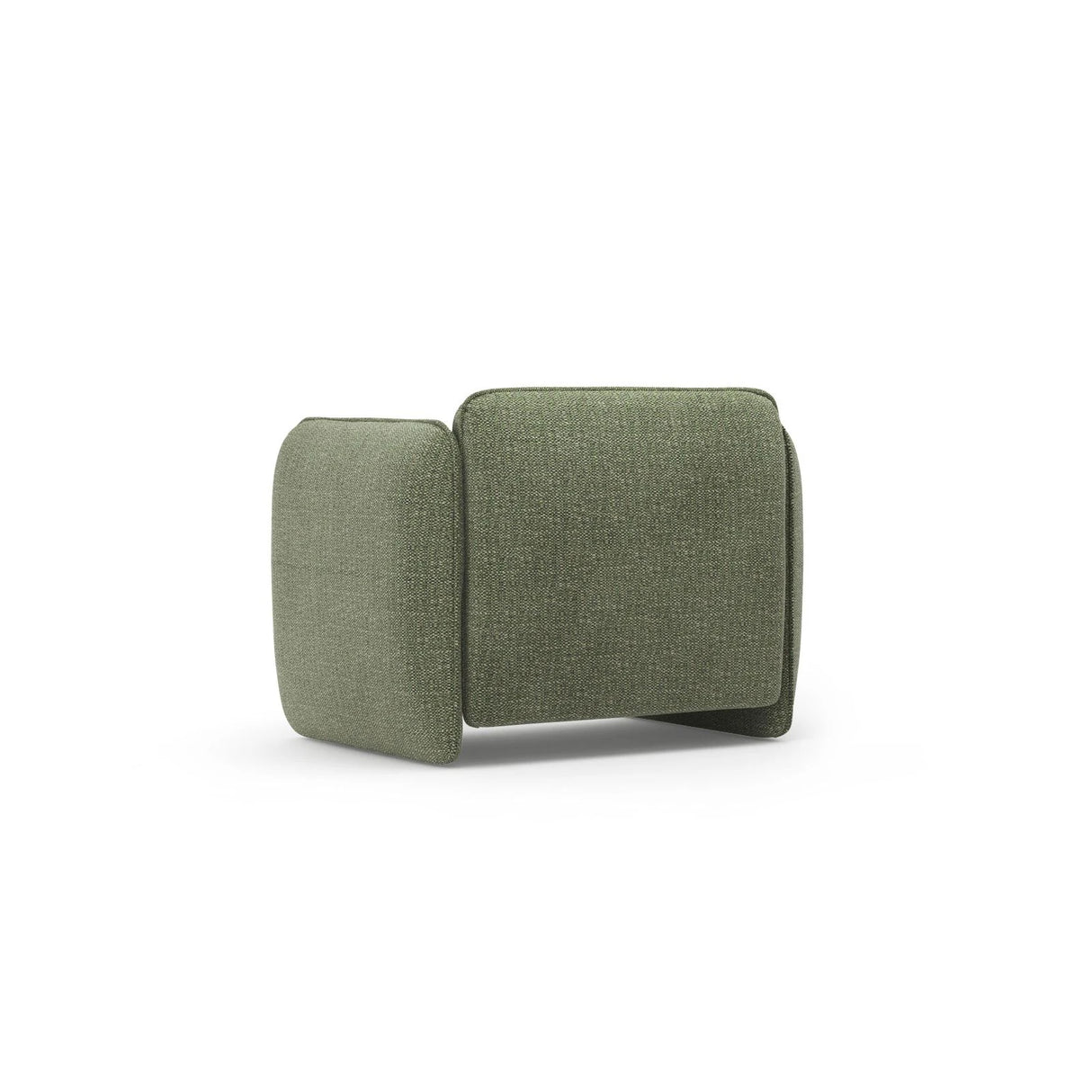 Georgia Sessel aus Chenille (SILENCIO 34) in Grün, 105x90 cm – Bild 3