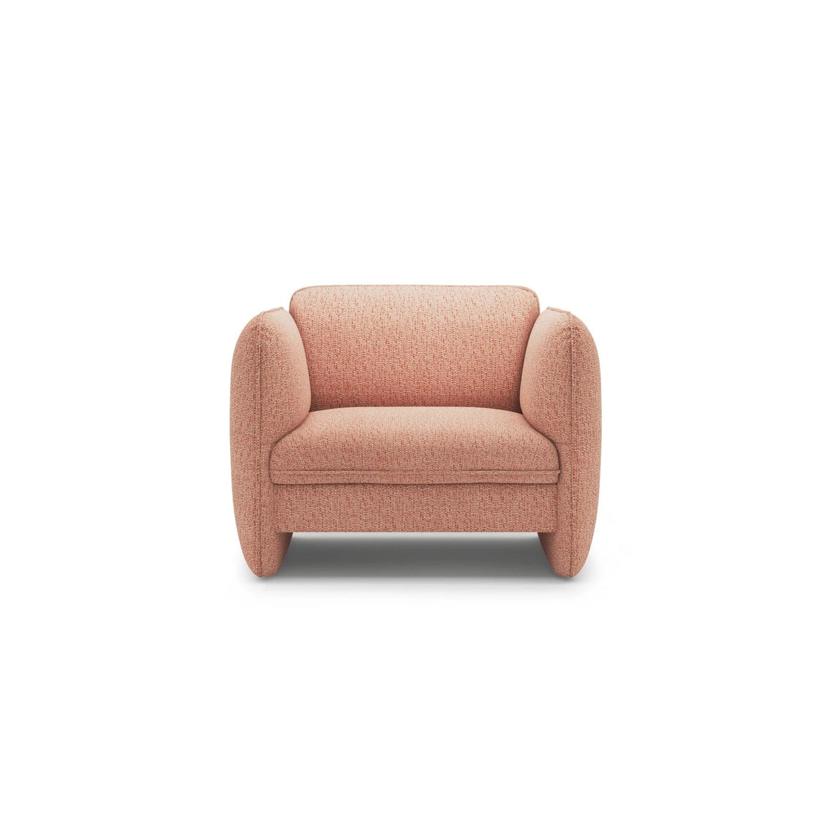 Georgia Sessel aus Chenille (SILENCIO 60) in Rosa, 105x90 cm – Bild 1