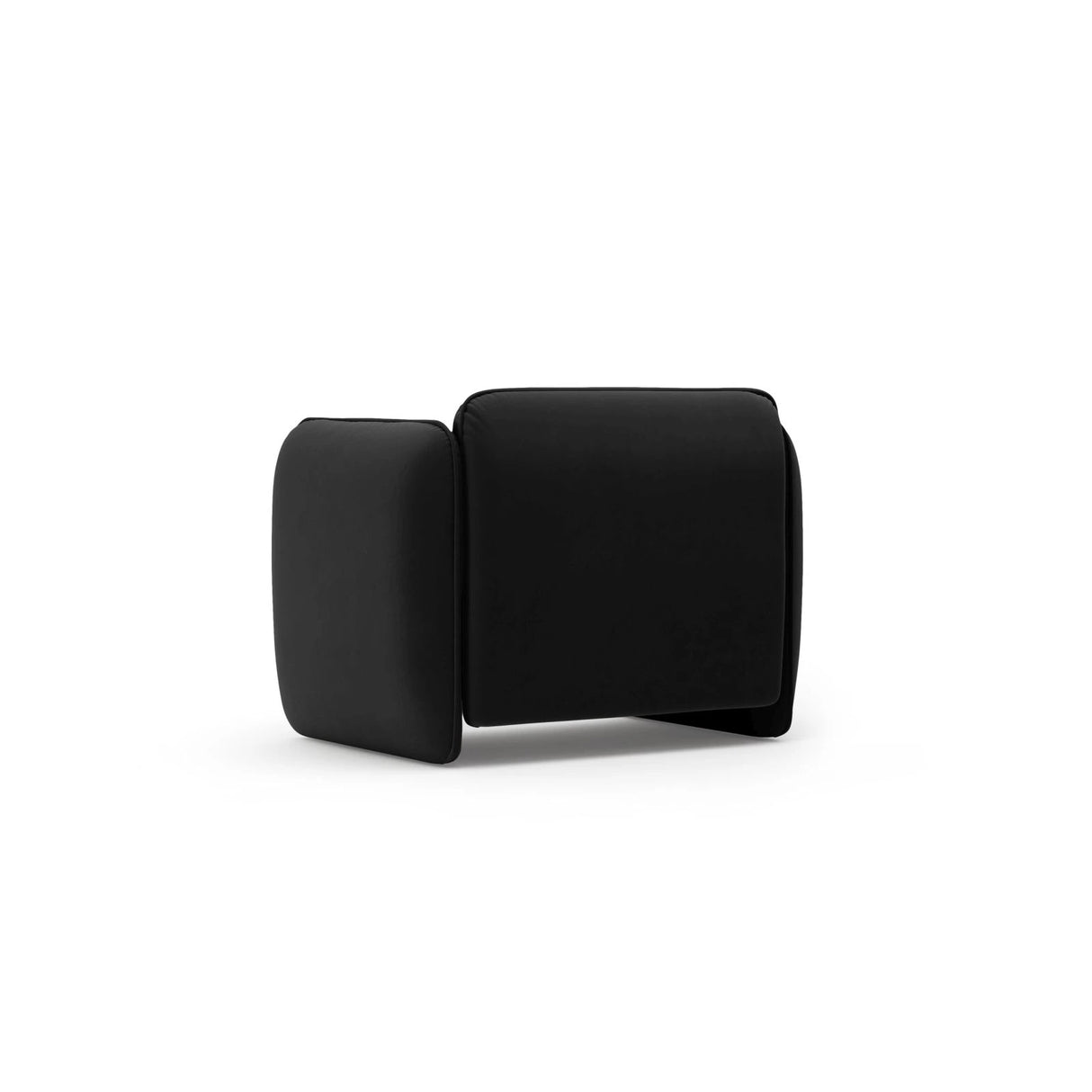 Georgia Sessel aus Samt (Magic Velvet 2219) in Schwarz, 105x90 cm – Bild 3