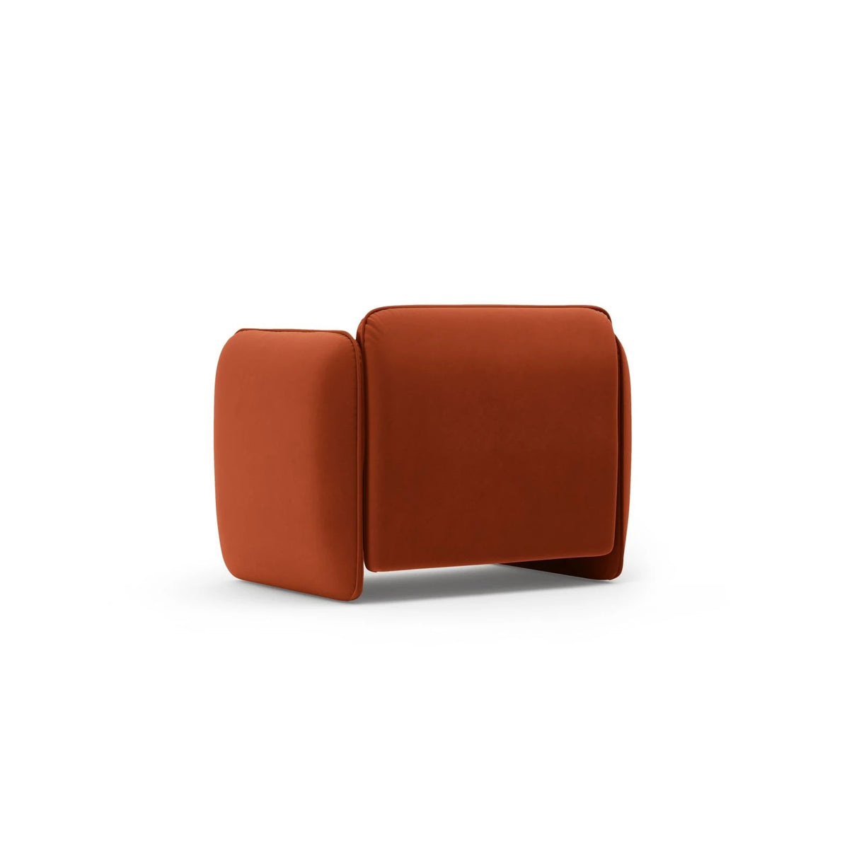 Georgia Sessel aus Samt (Magic Velvet 2285) in Kastanienbraun, 105x90 cm – Bild 3