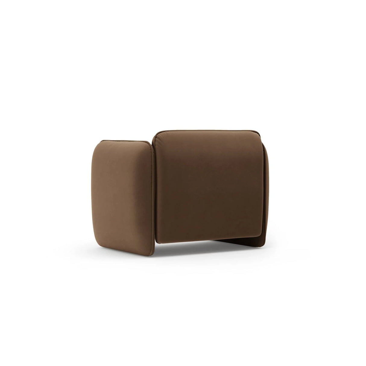 Georgia Sessel aus Samt (Magic Velvet 2299) in Schokolade, 105x90 cm – Bild 3
