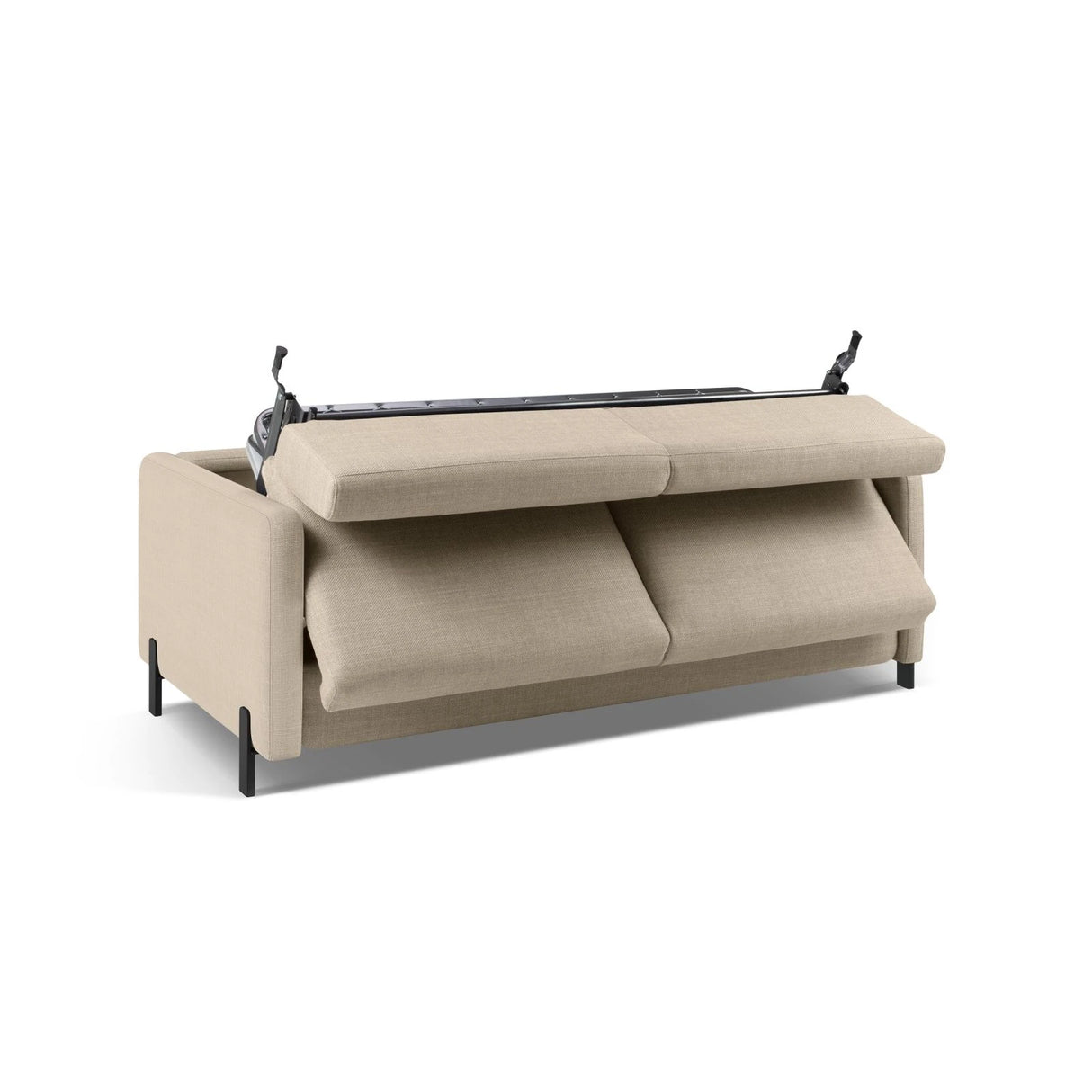 Gloria 2-Sitzer Sofa, ausklappbar, mit Schlaffunktion, mit Bezug aus Samt oder Strukturstoff, 182x102 cm – Bild 6