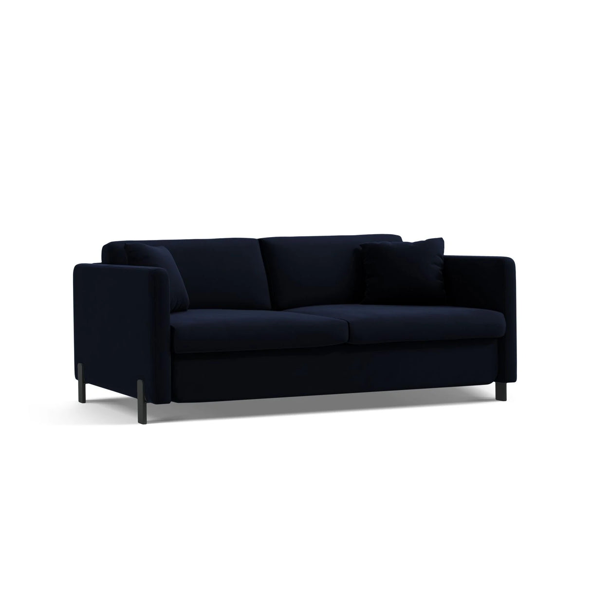 Gloria 2-Sitzer Sofa, ausklappbar, mit Schlaffunktion, mit Bezug aus Samt (Sal5) in Königsblau, 182x102 cm – Bild 4