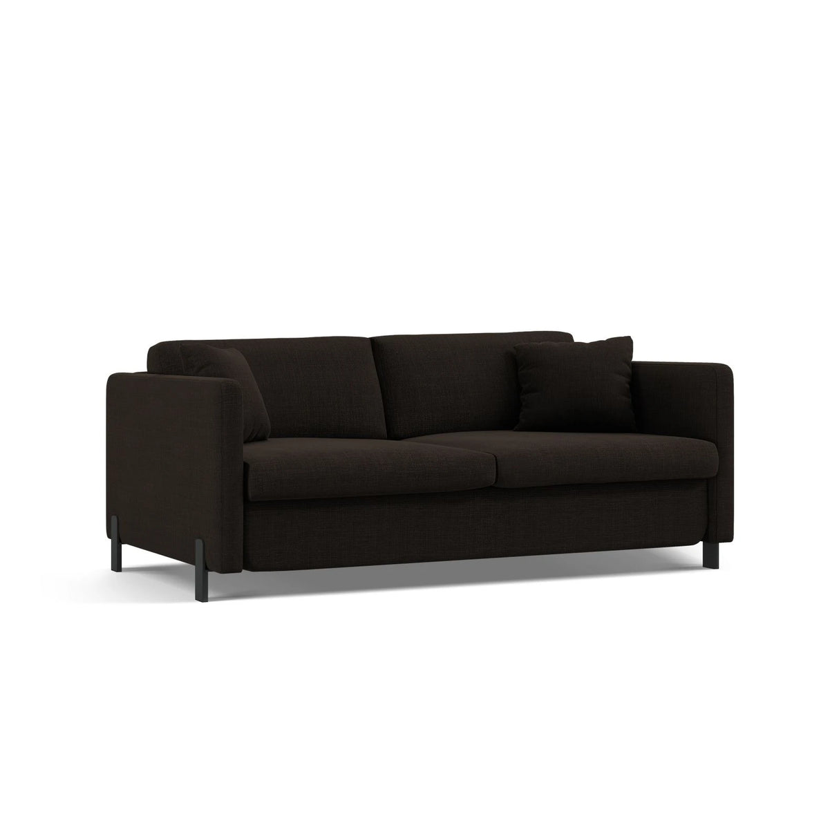 Gloria 2-Sitzer Sofa, ausklappbar, mit Schlaffunktion, mit Bezug aus Strukturierter Stoff (Bjo16) in Dunkelgrau, 182x102 cm – Bild 4