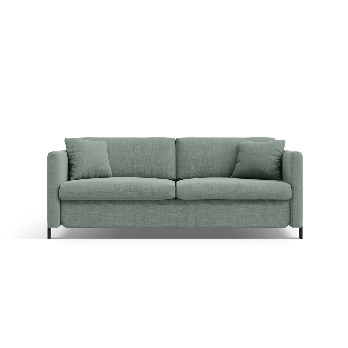 Gloria 3-Sitzer Sofa, ausklappbar, mit Schlaffunktion, mit Bezug aus Strukturierter Stoff (Bjo71) in Mint, 202x102 cm – Bild 1