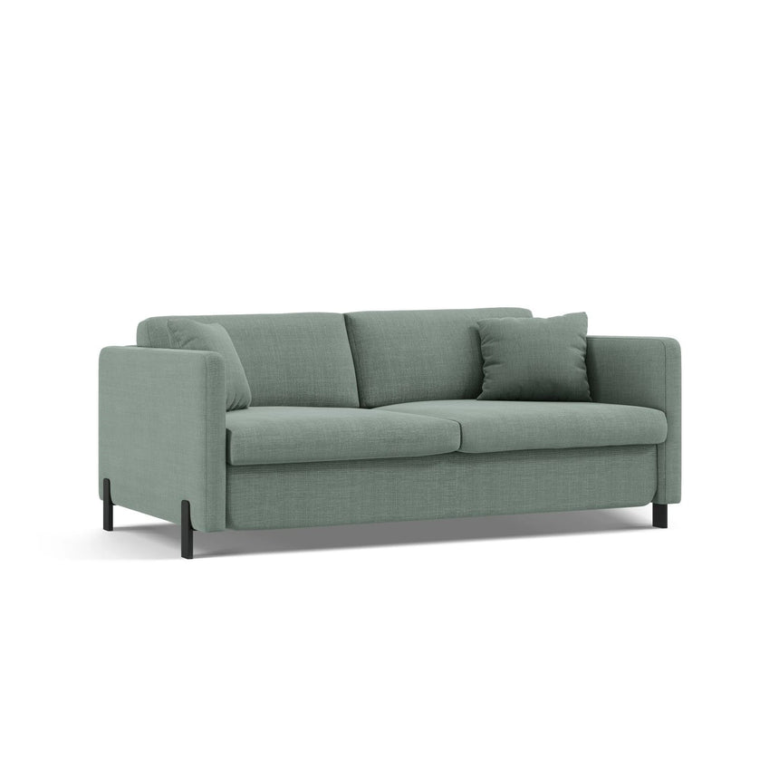 Gloria 3-Sitzer Sofa, ausklappbar, mit Schlaffunktion, mit Bezug aus Strukturierter Stoff (Bjo71) in Mint, 202x102 cm – Bild 4