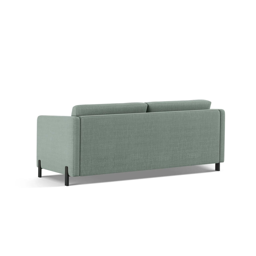 Gloria 3-Sitzer Sofa, ausklappbar, mit Schlaffunktion, mit Bezug aus Strukturierter Stoff (Bjo71) in Mint, 202x102 cm – Bild 5