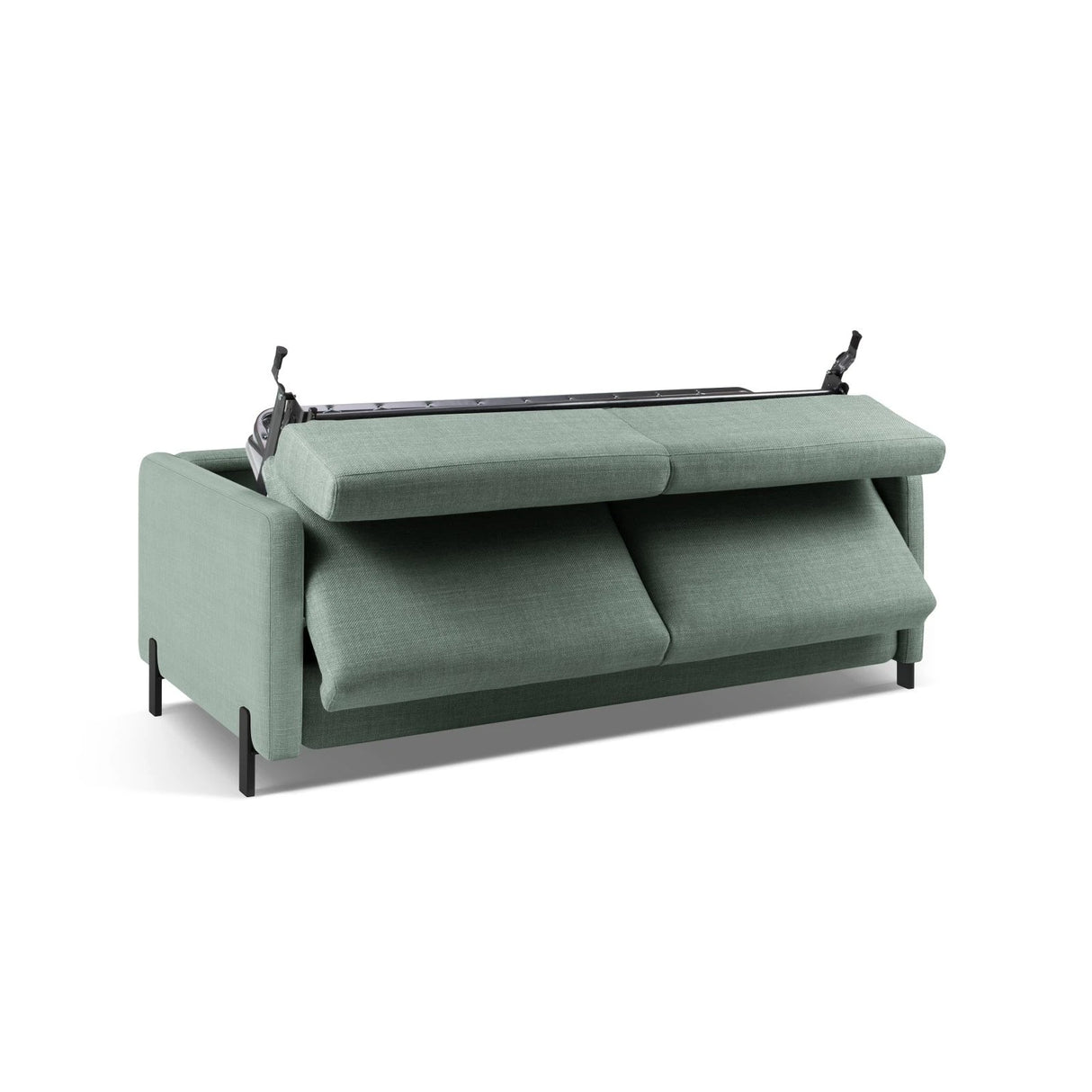 Gloria 3-Sitzer Sofa, ausklappbar, mit Schlaffunktion, mit Bezug aus Strukturierter Stoff (Bjo71) in Mint, 202x102 cm – Bild 6