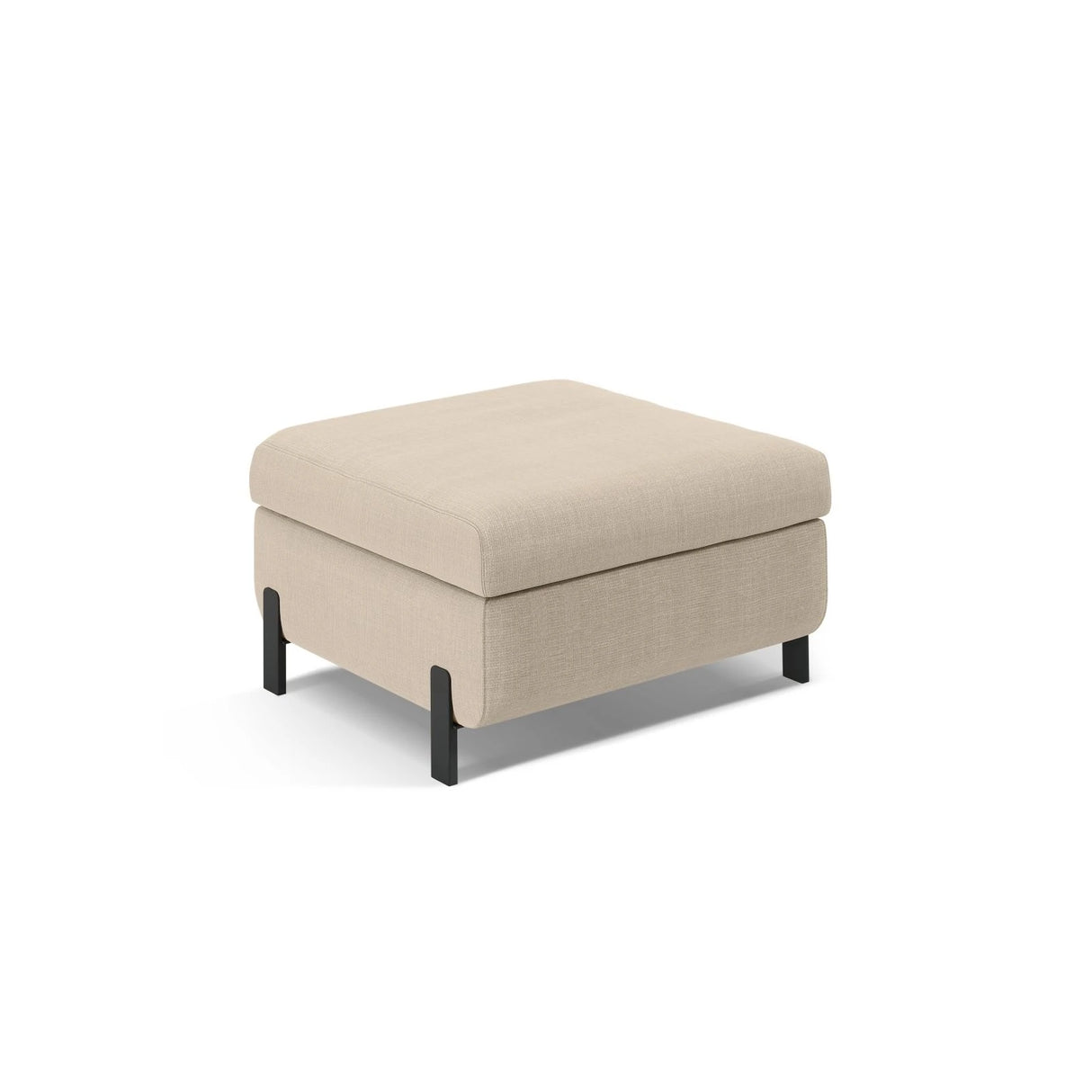 Gloria Pouf mit Bezug aus Samt oder Strukturstoff, 87x72 cm – Bild 1