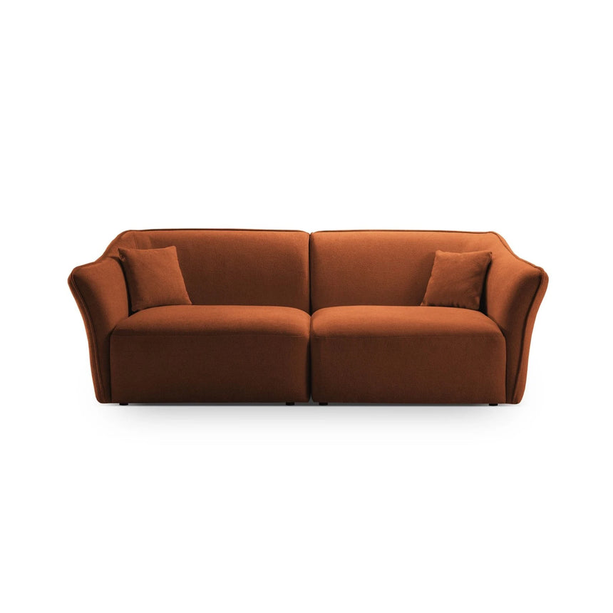 Hailey 3-Sitzer Sofa aus Boucle (Sic30) in Ziegel, 206x102 cm – Bild 1