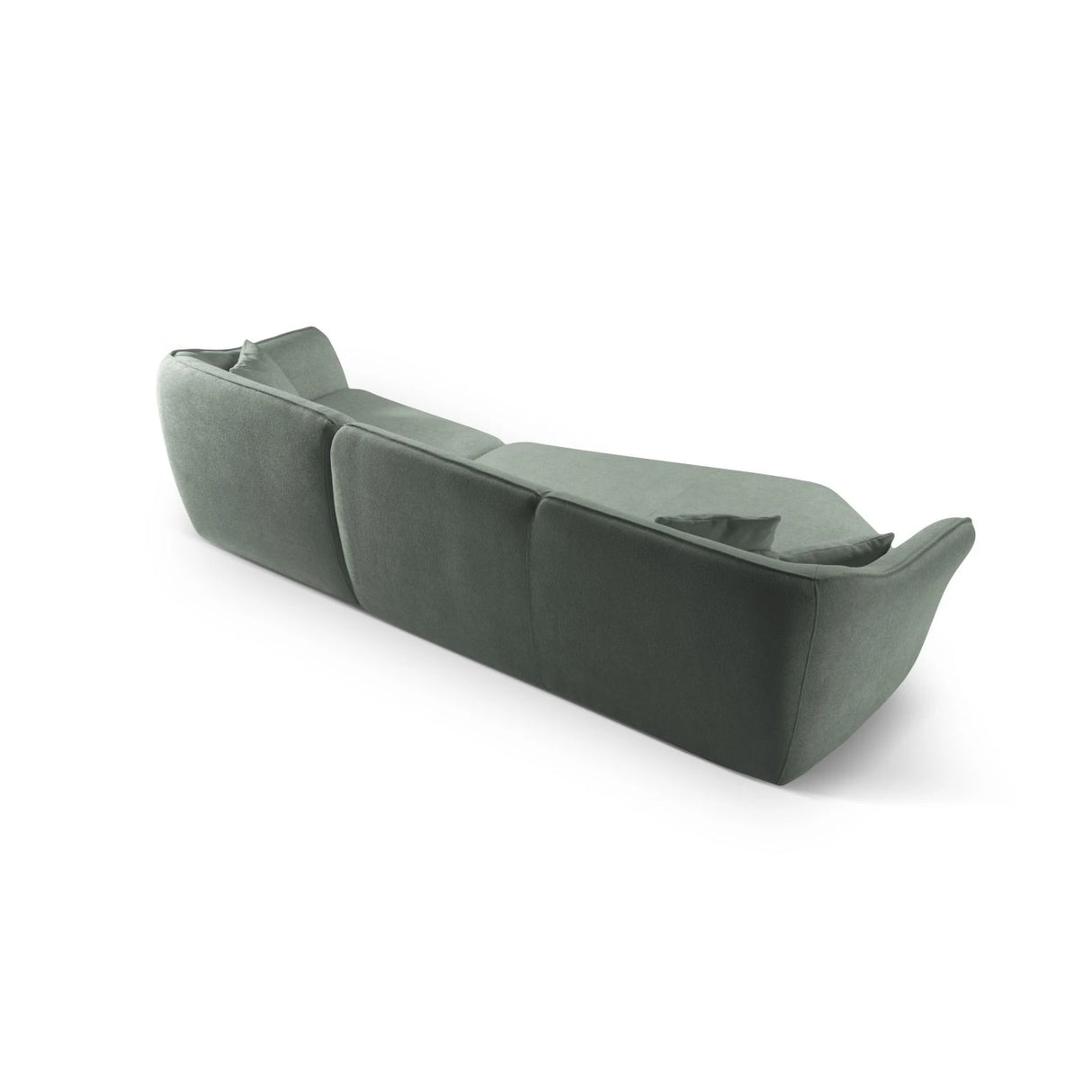 Hailey 5-Sitzer Ecksofa, Linke Seite, aus Boucle (Sic5) in Mint, 292x138 cm – Bild 6