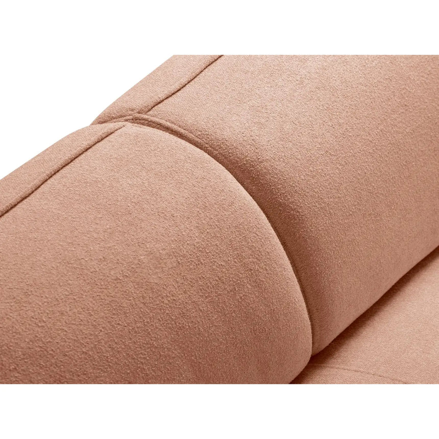 Hailey 5-Sitzer Ecksofa, Rechte Seite, aus Boucle (Sic35) in Peach, 292x138 cm – Bild 8