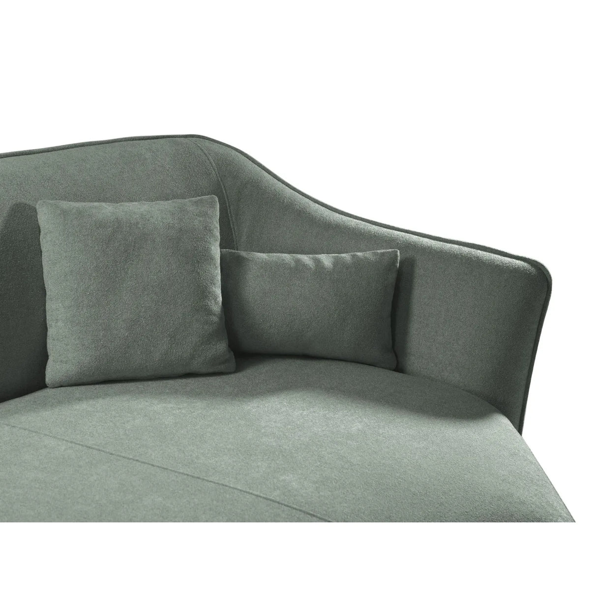 Hailey 5-Sitzer Ecksofa, Rechte Seite, aus Boucle (Sic5) in Mint, 292x138 cm – Bild 7