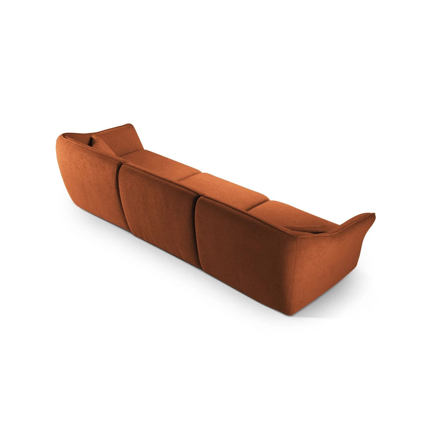 Hailey 5-Sitzer Sofa aus Boucle (Sic30) in Ziegel, 292x102 cm – Bild 5