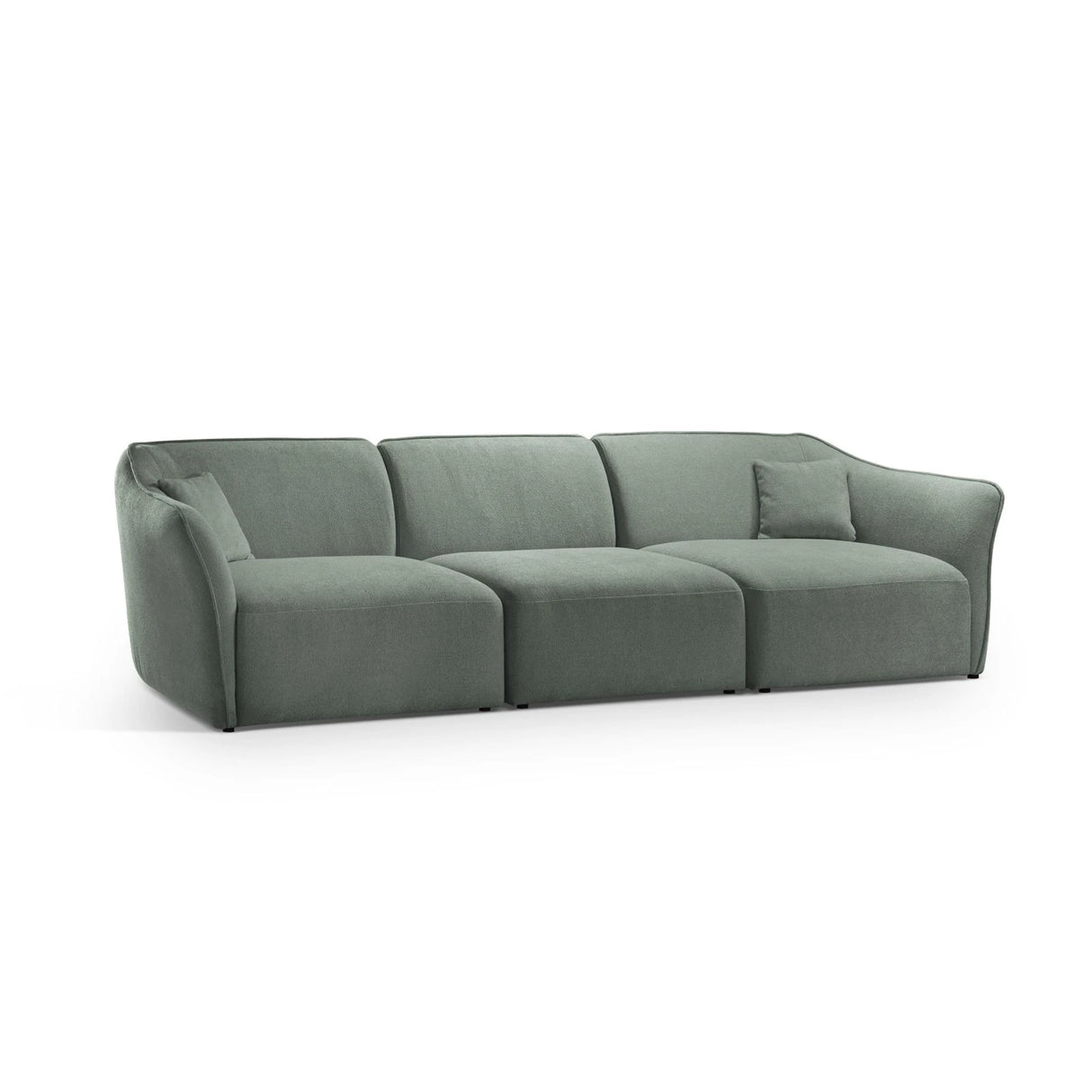 Hailey 5-Sitzer Sofa aus Boucle (Sic5) in Mint, 292x102 cm – Bild 3
