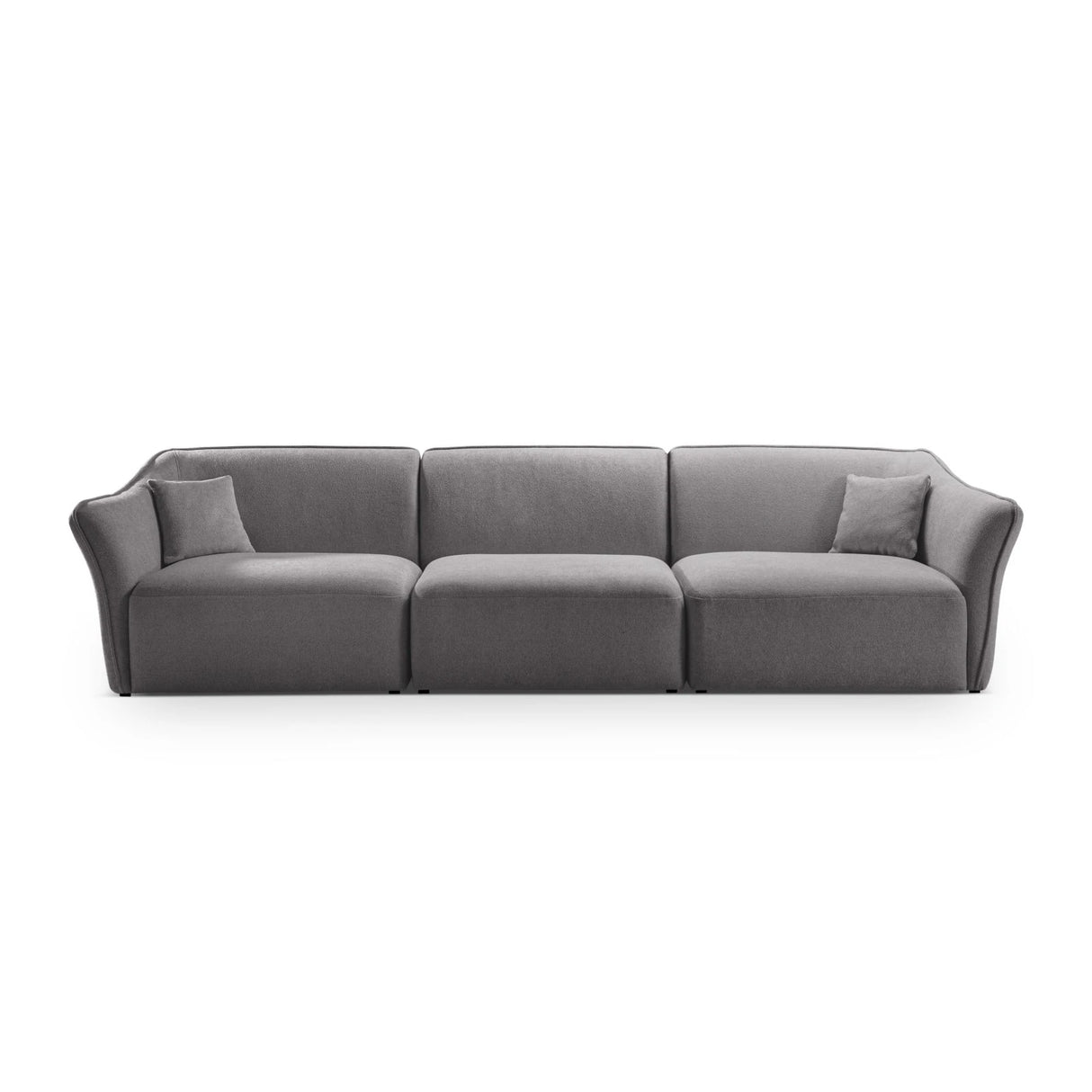 Hailey 5-Sitzer Sofa aus Boucle (Sic75) in Dunkelgrau, 292x102 cm – Bild 1