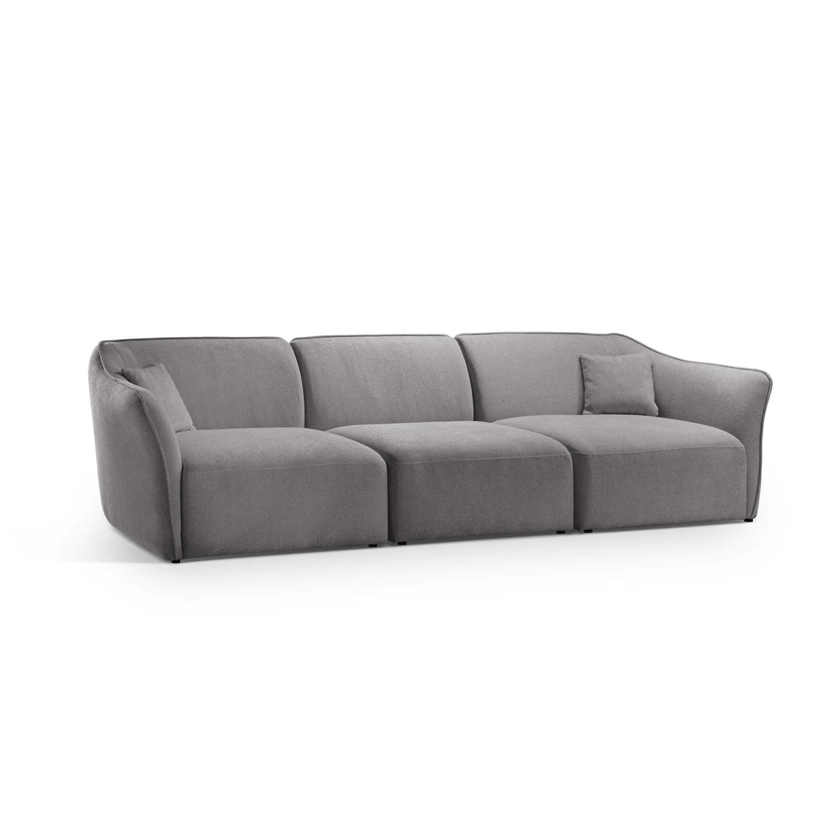 Hailey 5-Sitzer Sofa aus Boucle (Sic75) in Dunkelgrau, 292x102 cm – Bild 3