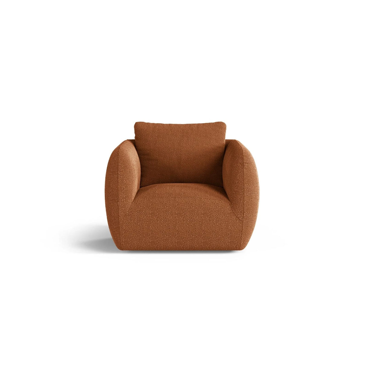 Iga Sessel aus Boucle (Baloo 2078) in Terrakotta, 95x87 cm – Bild 1