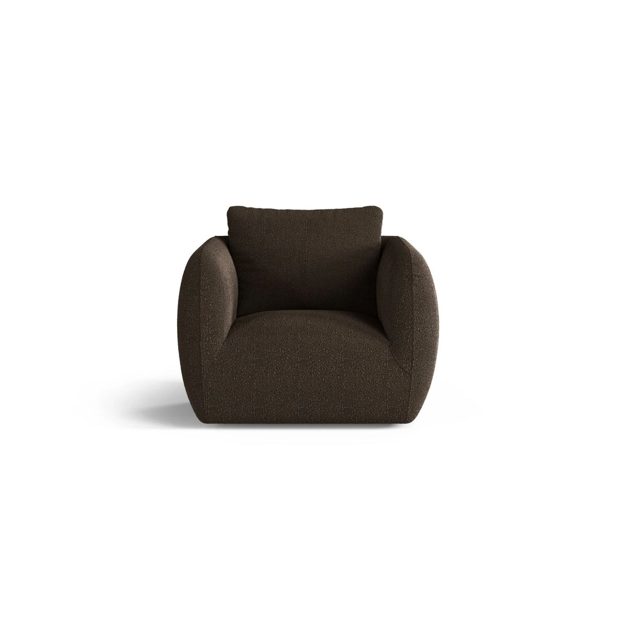 Iga Sessel aus Boucle (Baloo 2081) in Braun, 95x87 cm – Bild 1