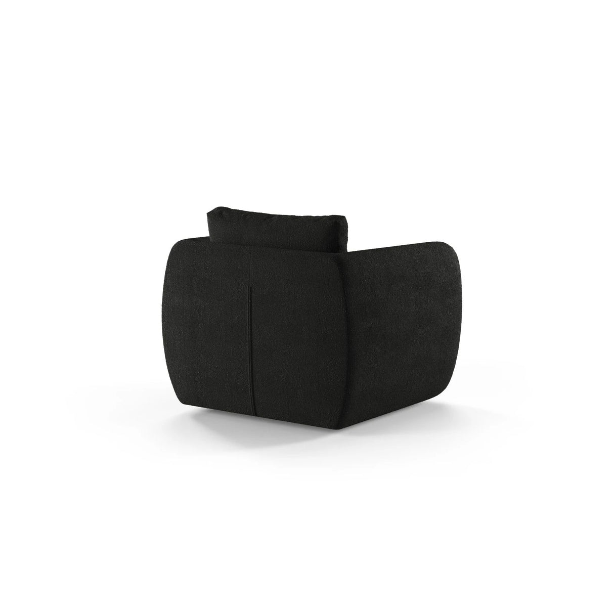 Iga Sessel aus Boucle (Baloo 2082) in Schwarz, 95x87 cm – Bild 4