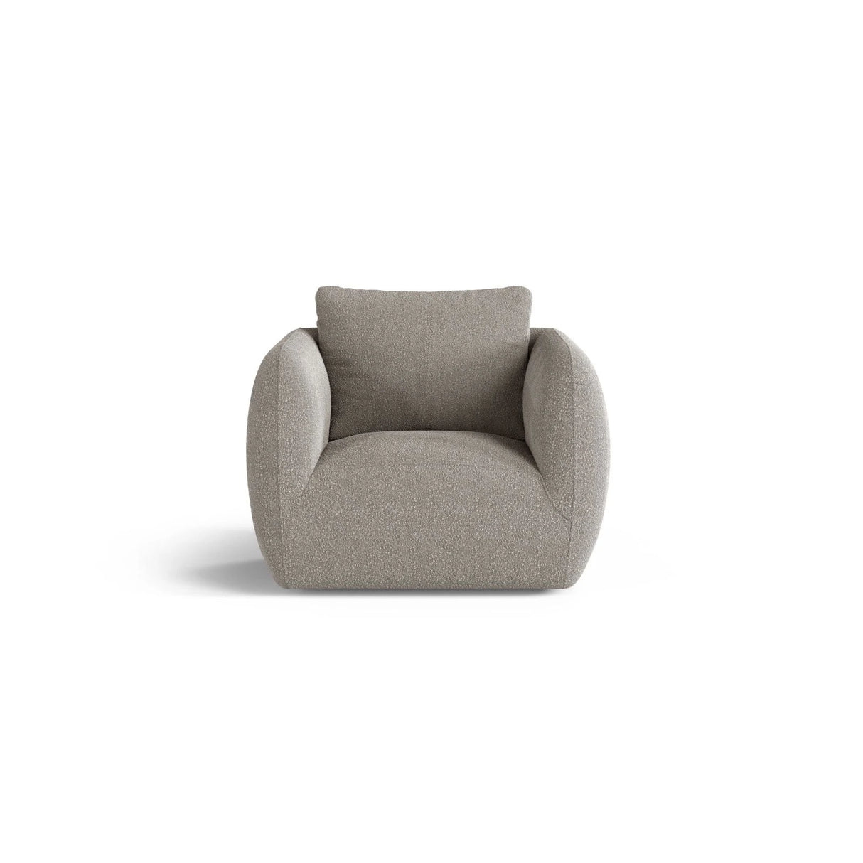 Iga Sessel aus Boucle (Baloo 2084) in Grau, 95x87 cm – Bild 1