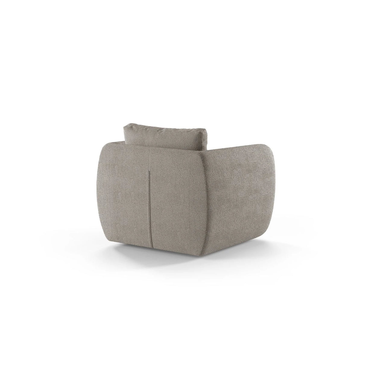 Iga Sessel aus Boucle (Baloo 2084) in Grau, 95x87 cm – Bild 4