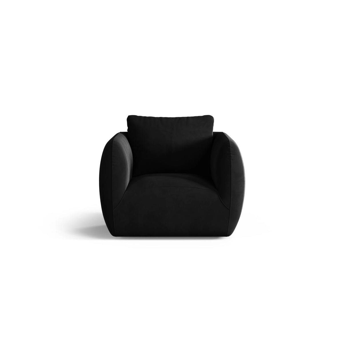 Iga Sessel aus Samt (Casino Black) in Schwarz, 95x87 cm – Bild 1