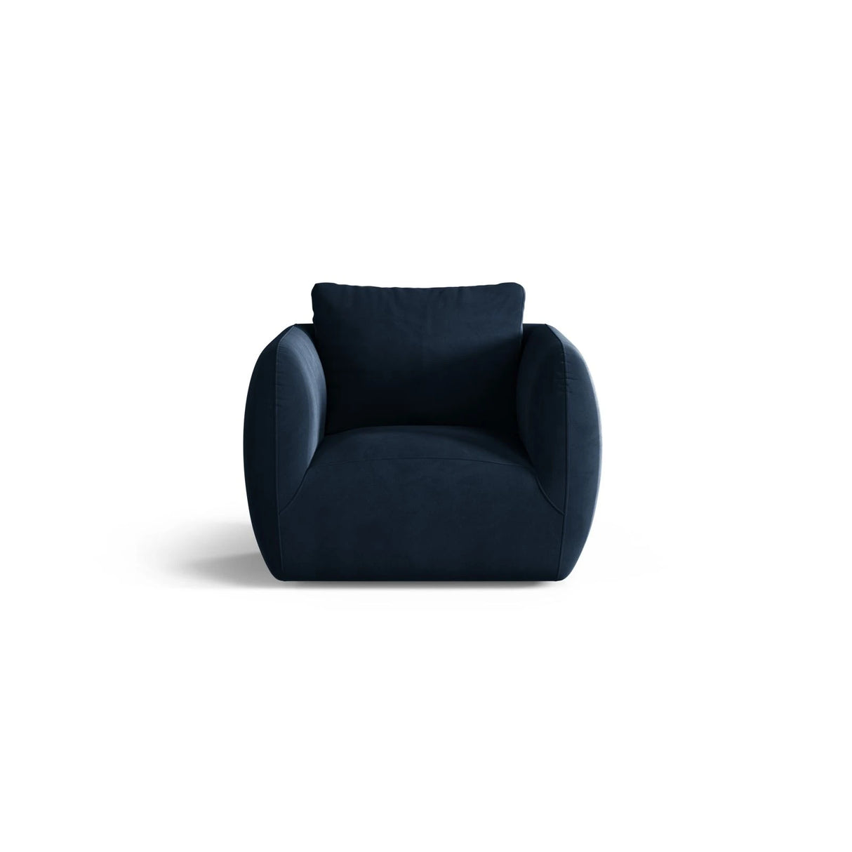 Iga Sessel aus Samt (Casino Deep Blue) in Königsblau, 95x87 cm – Bild 1