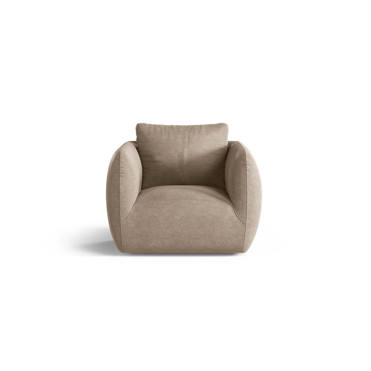 Iga Sessel aus Strukturierter Stoff (Wind 11) in Sand, 95x87 cm – Bild 1