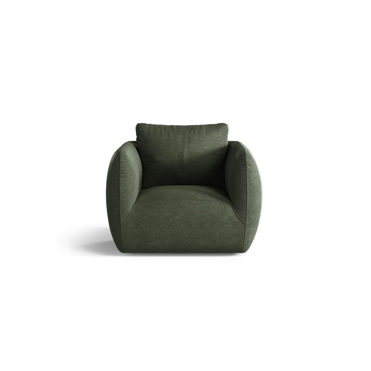 Iga Sessel aus Strukturierter Stoff (Wind 75) in Moosgrün, 95x87 cm – Bild 1