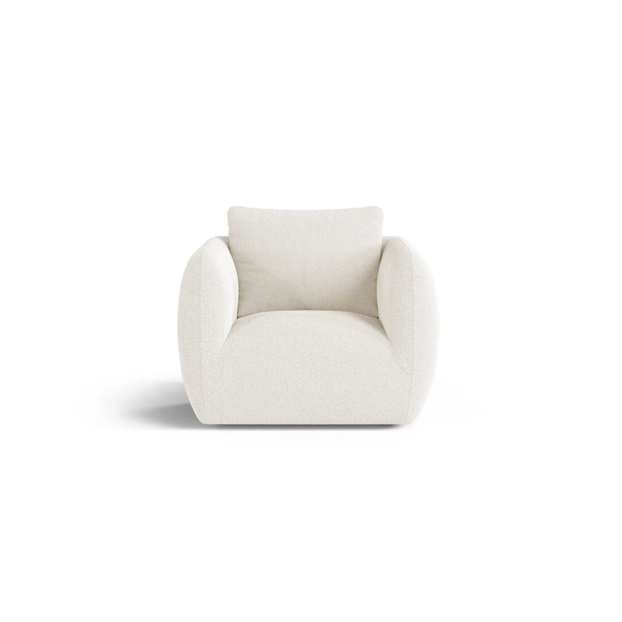 Iga Sessel drehbar aus Samt, Chenille oder Boucle, 95x87 cm – Bild 1