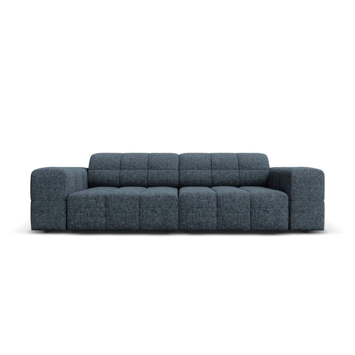 Jennifer 3-Sitzer Sofa mit Bezug aus Chenille (Haga 86) in Königsblau, 204x102 cm – Bild 1