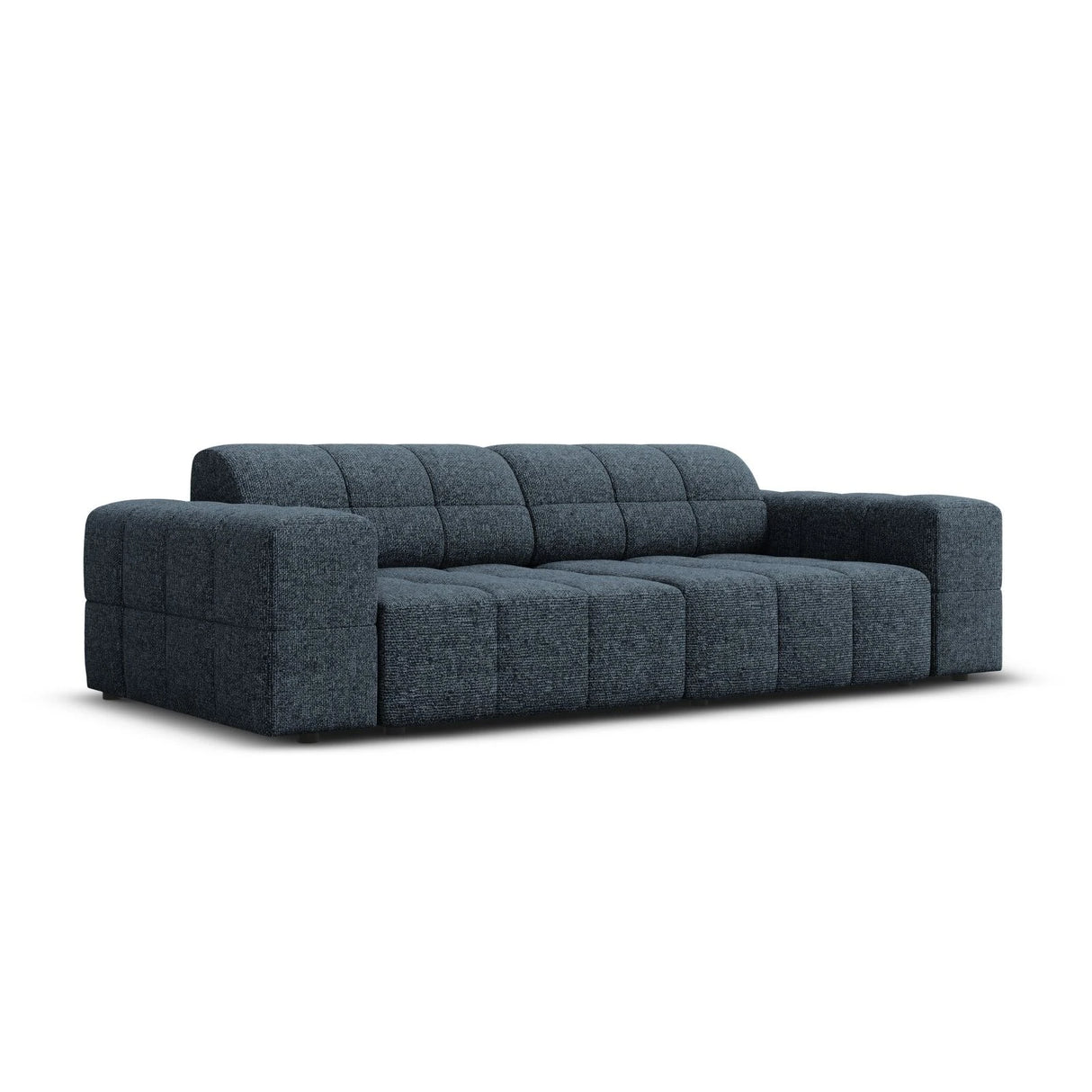 Jennifer 3-Sitzer Sofa mit Bezug aus Chenille (Haga 86) in Königsblau, 204x102 cm – Bild 3