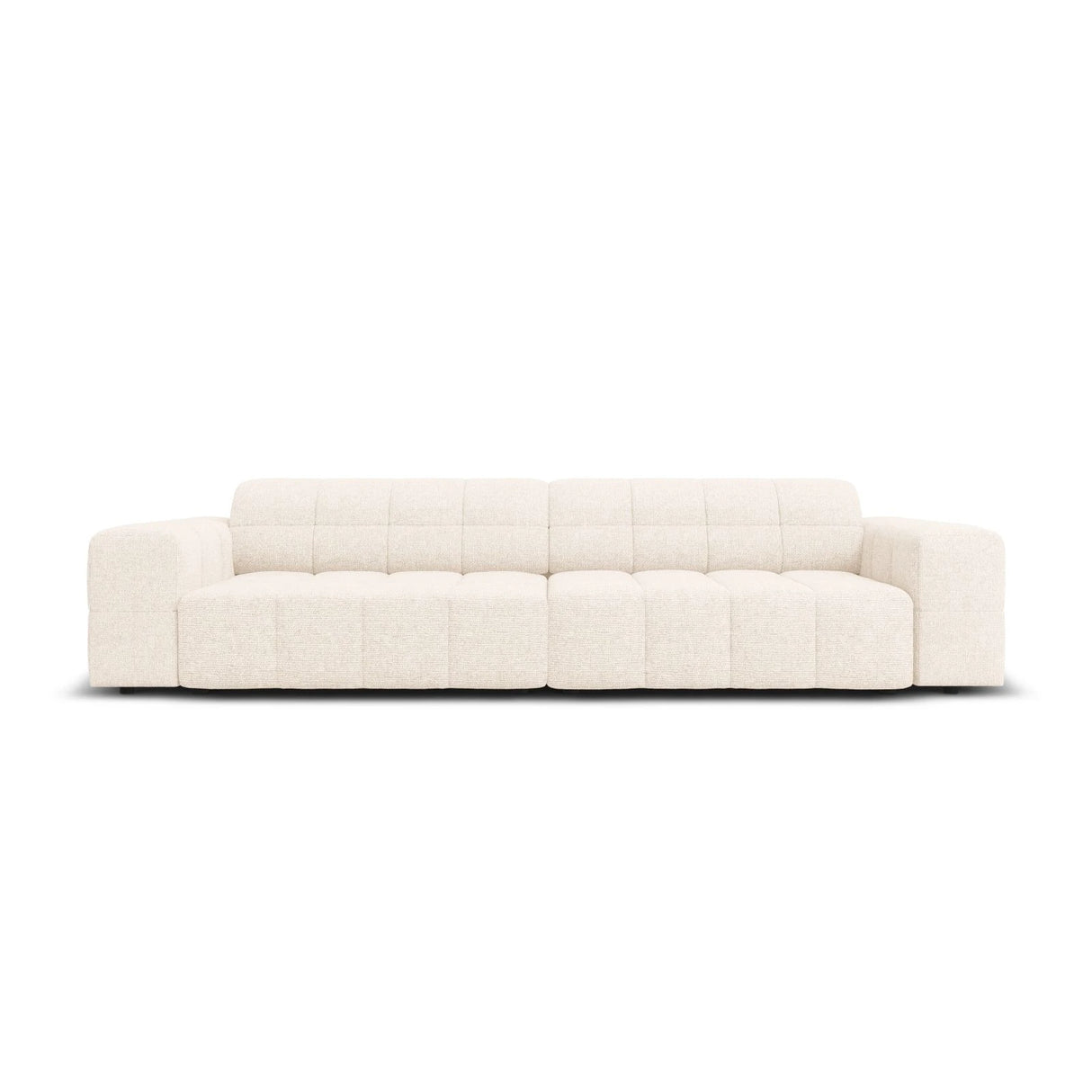 Jennifer 4-Sitzer Sofa mit Bezug aus Samt oder Chenille, 244x102 cm – Bild 1