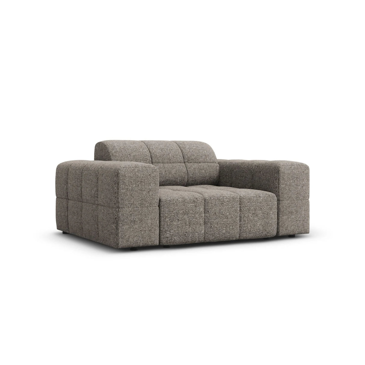 Jennifer Sessel mit Bezug aus Chenille (Haga 16) in Grau, 124x102 cm – Bild 3