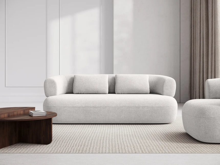 Jenny 2-Sitzer Sofa mit Bezug aus Boucle (NoN01) in Elfenbein, 178x90 cm – Bild 2