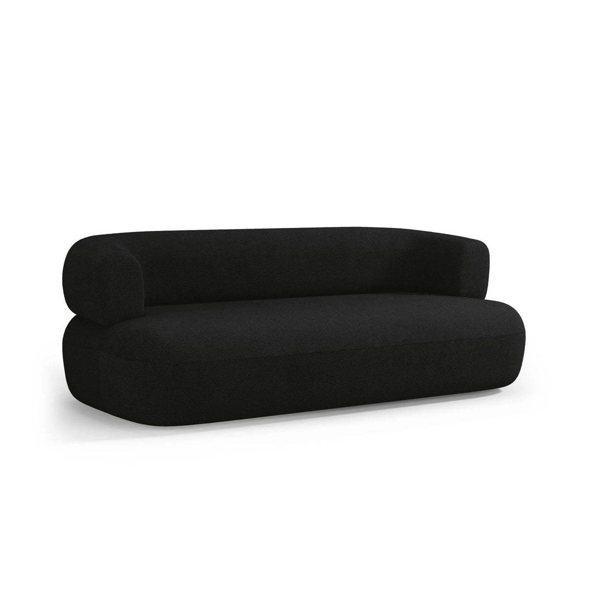 Jenny 2-Sitzer Sofa mit Bezug aus Boucle (NoN100) in Schwarz, 178x90 cm – Bild 6