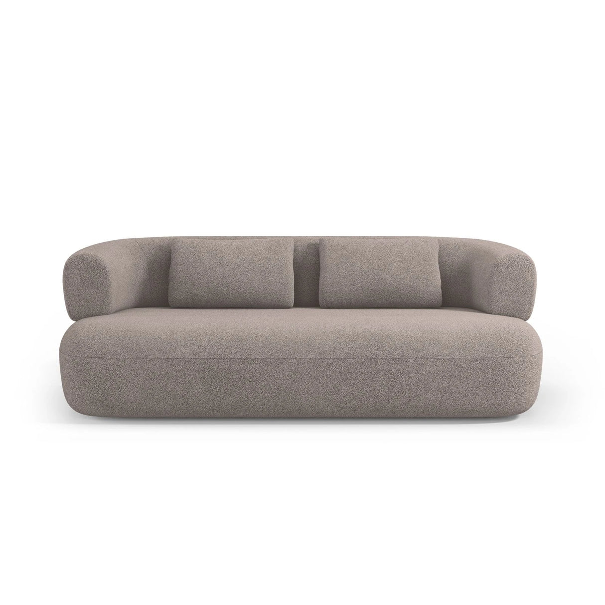 Jenny 2-Sitzer Sofa mit Bezug aus Boucle (NoN16) in Hellbraun, 178x90 cm – Bild 1