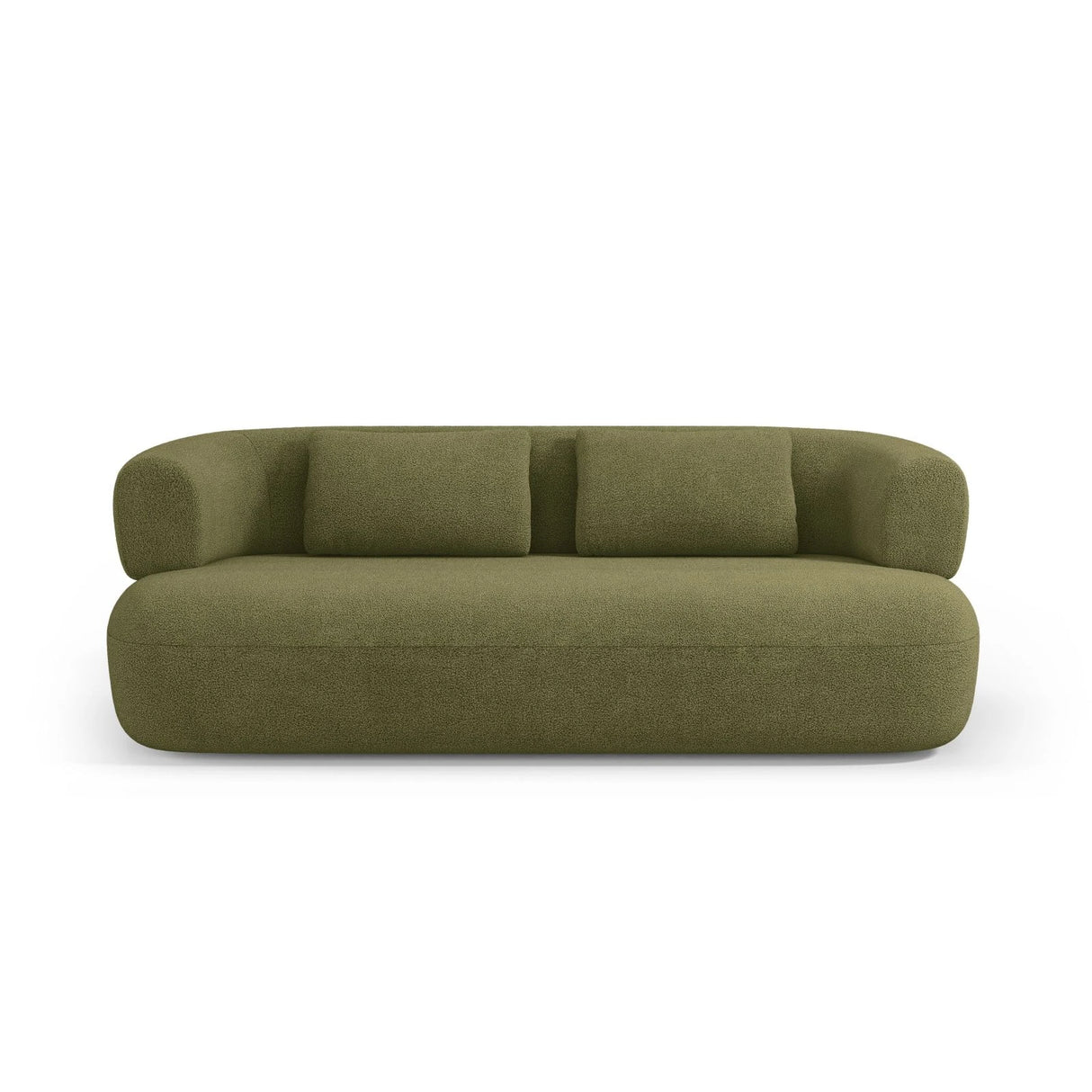 Jenny 2-Sitzer Sofa mit Bezug aus Boucle (NoN38) in Grün, 178x90 cm – Bild 1