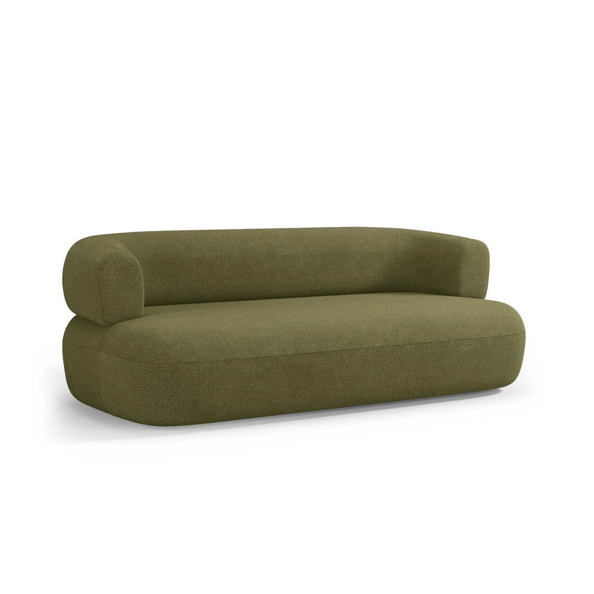 Jenny 2-Sitzer Sofa mit Bezug aus Boucle (NoN38) in Grün, 178x90 cm – Bild 6