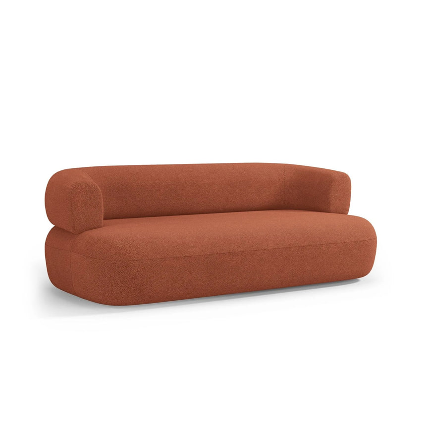 Jenny 2-Sitzer Sofa mit Bezug aus Boucle (NoN54) in Ziegel, 178x90 cm – Bild 6