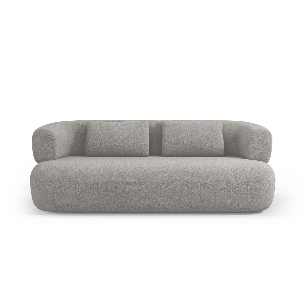 Jenny 2-Sitzer Sofa mit Bezug aus Boucle (NoN83) in Hellgrau, 178x90 cm – Bild 1