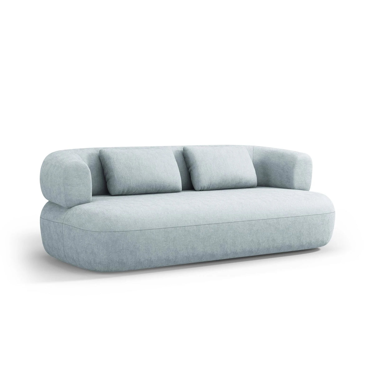 Jenny 2-Sitzer Sofa mit Bezug aus Chenille (PeHa72) in Hellblau, 178x90 cm – Bild 3