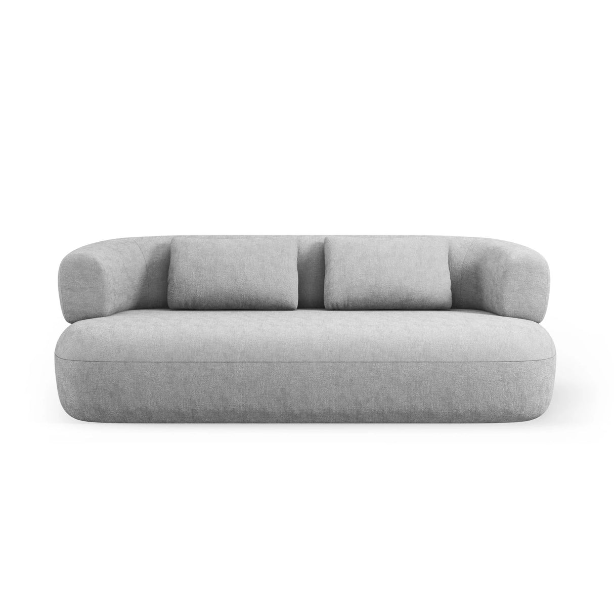 Jenny 2-Sitzer Sofa mit Bezug aus Chenille (PeHa85) in Silber, 178x90 cm – Bild 1