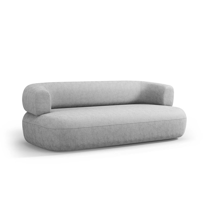 Jenny 2-Sitzer Sofa mit Bezug aus Chenille (PeHa85) in Silber, 178x90 cm – Bild 5