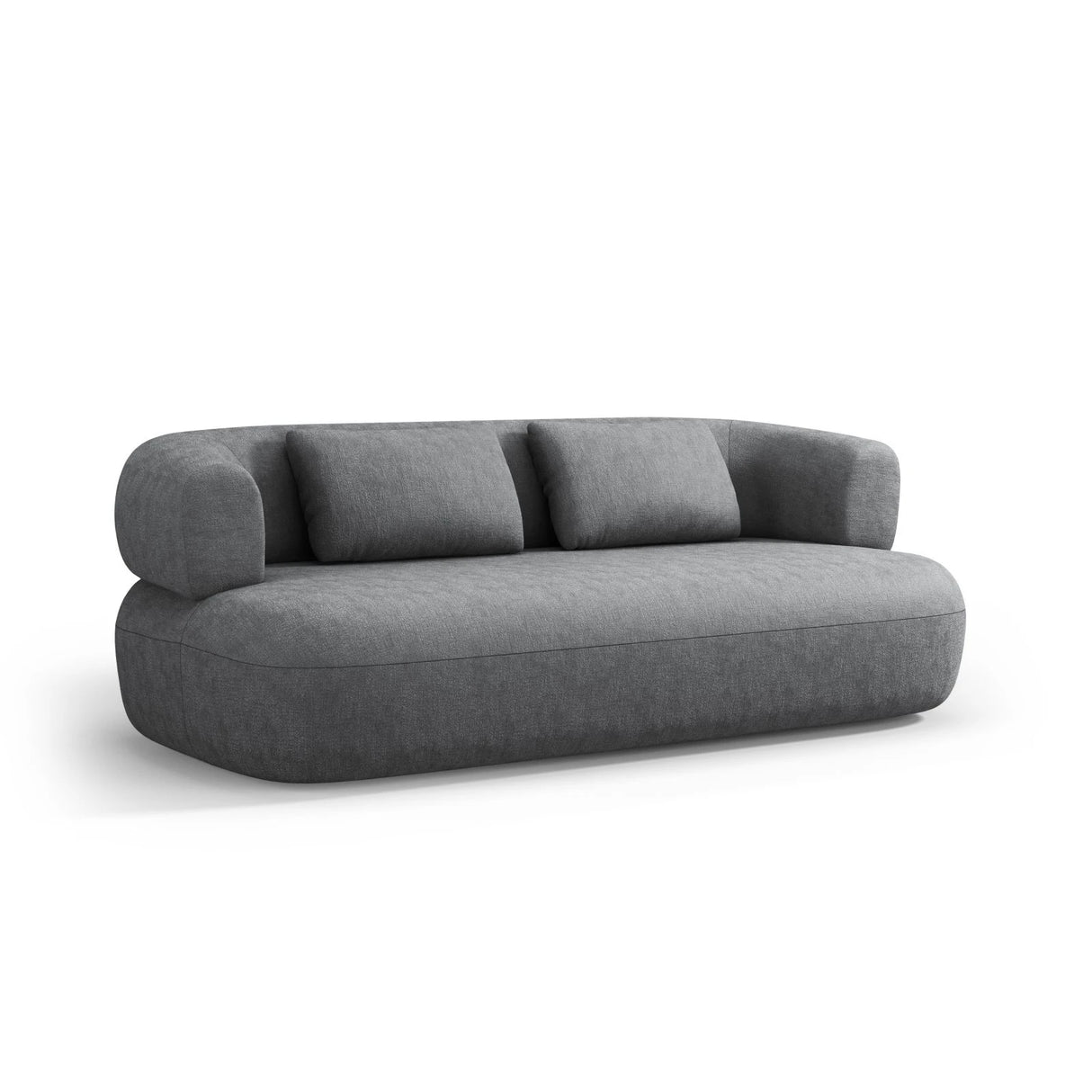 Jenny 2-Sitzer Sofa mit Bezug aus Chenille (PeHa90) in Dunkelgrau, 178x90 cm – Bild 3