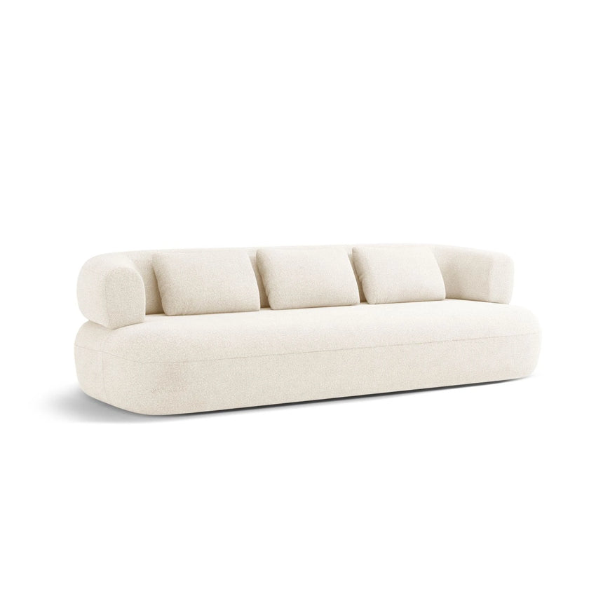 Jenny 4-Sitzer Sofa mit Bezug aus Boucle (AscNATA) in Beige, 226x90 cm – Bild 4