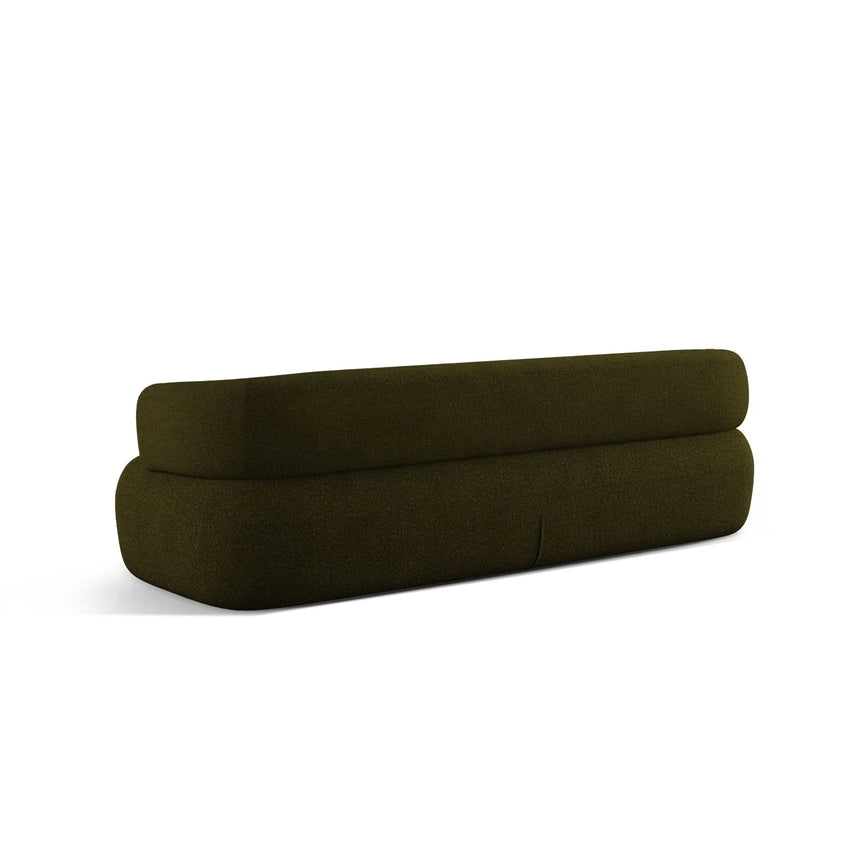 Jenny 4-Sitzer Sofa mit Bezug aus Boucle (ASCOLIGRE) in Grün, 226x90 cm – Bild 5