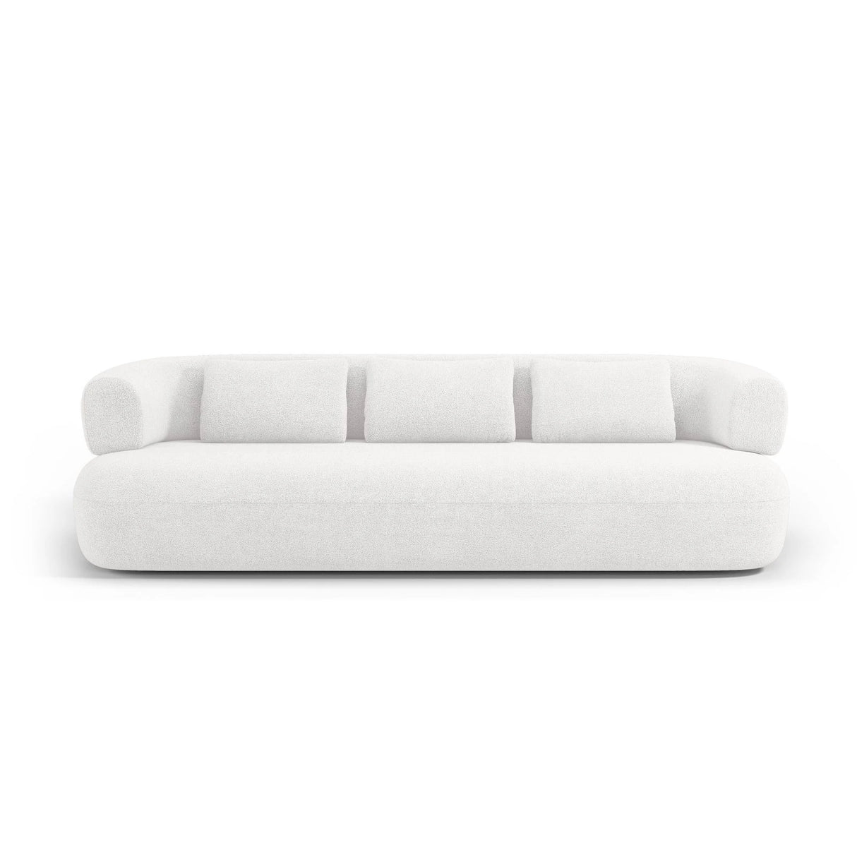 Jenny 4-Sitzer Sofa mit Bezug aus Boucle (NoN01) in Elfenbein, 226x90 cm – Bild 1